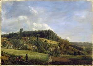 Glade da floresta perto de uma aldeia, 1833